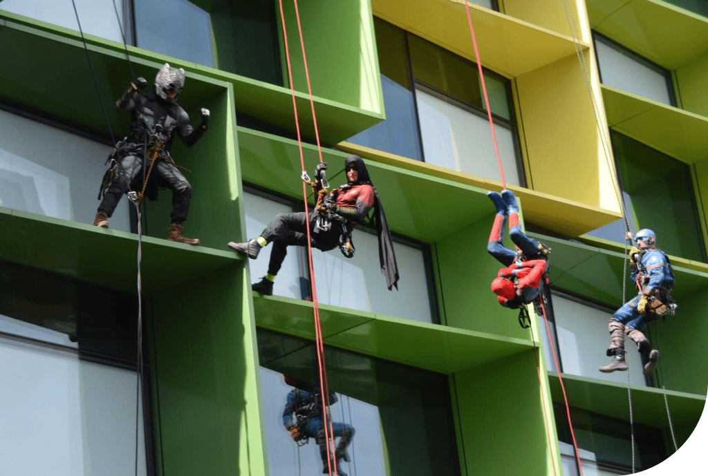 High-rise window cleaning