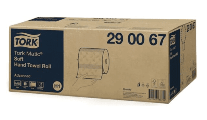 Tork Hand Towel Roll H1 Soft 2 Ply 150m Carton 6